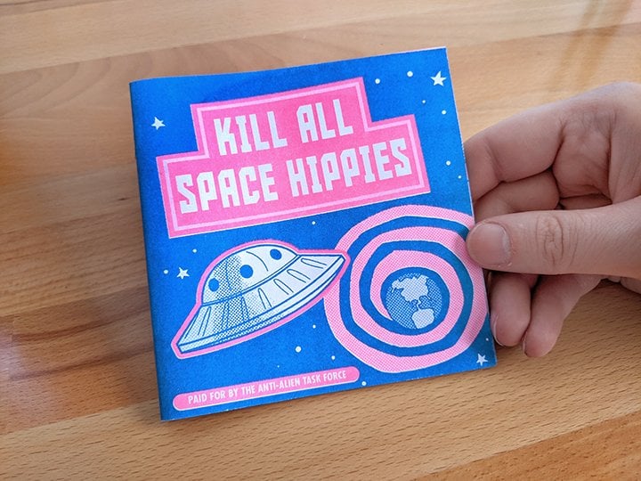 Kill All Space Hippies - Risograph Comic Zine