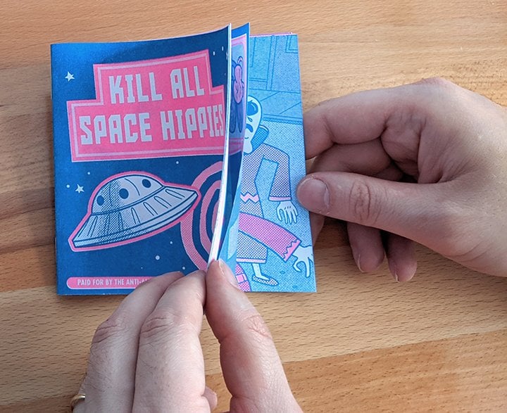 Kill All Space Hippies - Risograph Comic Zine