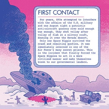 Kill All Space Hippies - Risograph Comic Zine