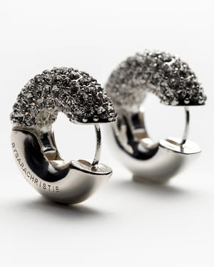 Image of The Chunk Earring – Gold / Silver / Black