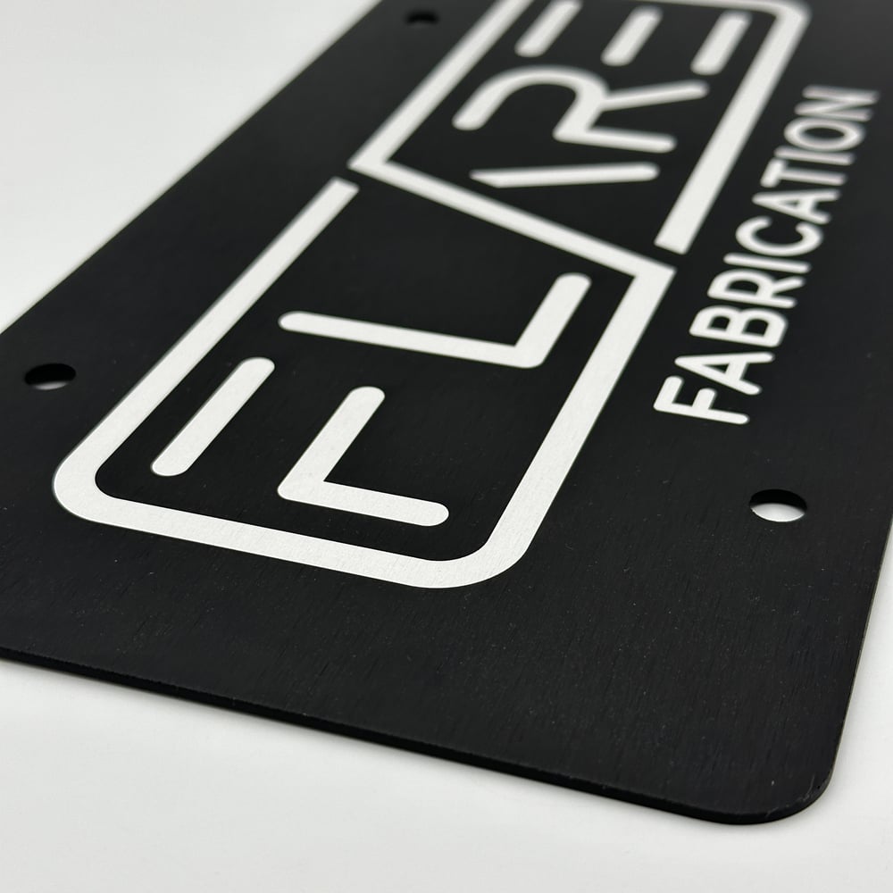 Custom Engraved Anodized Aluminum License Plate