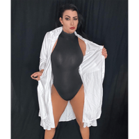 Worn Black Bodysuit & White Sundress Coverup + Free Signed 8x10