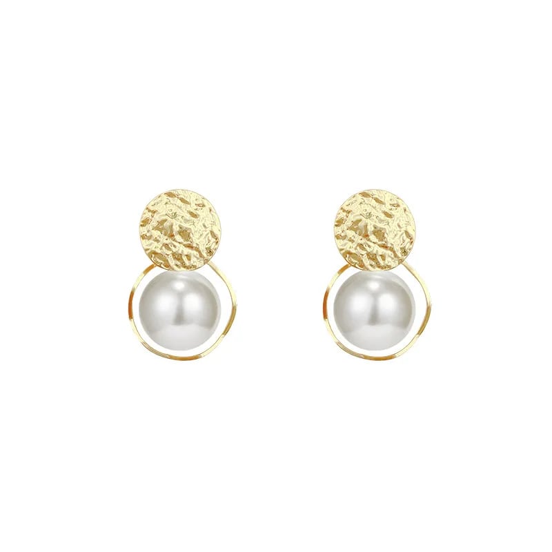 Image of Gold and Pearl Earrings 