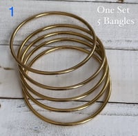 Stainless Steel Gold Bangles