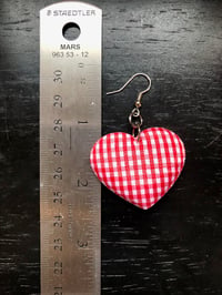 Image 3 of Plush Heart earrings