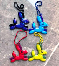 Image 2 of Puffy Balloon Dog Keychains