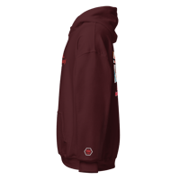Image 3 of LayUps...Are Necessary Red/White Unisex Hoodie copy