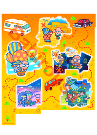 Image 1 of Jesse Roadtrip Sticker sheet