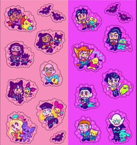Image 3 of WWDITS Cute Movie+Show Sticker Sheets
