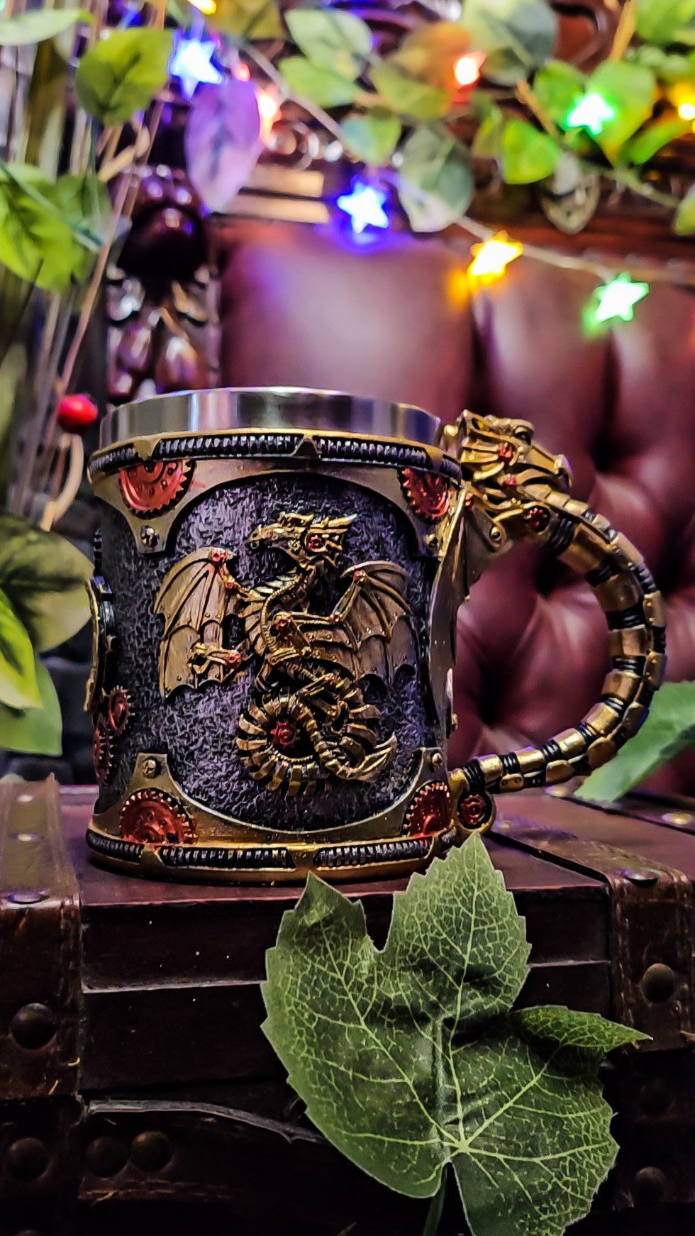 ๐The Armored Kingdom Yellow Mechanical Dragon Mug โ๏ธ๐๐บ