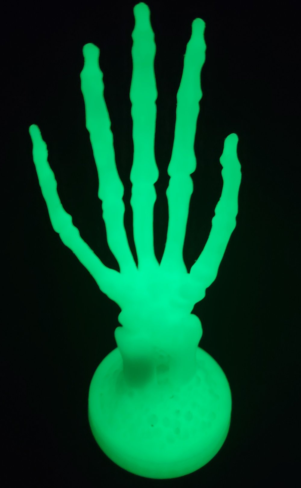 Glow skeleton hand/ring & random holder!