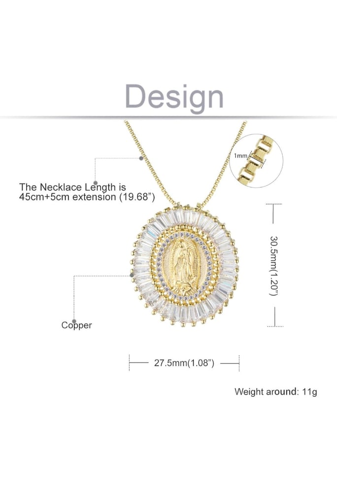 Image of Virgin Mary pendant