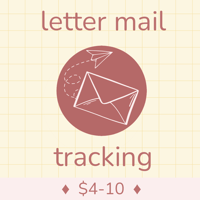 Image of tracking for letter mail