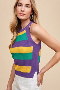 Image 2 of Mardi Gras Knitted Tank 