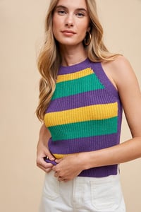 Image 3 of Mardi Gras Knitted Tank 