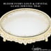 Image of BLOOM Ivory Gold and Crystal Serving Tray