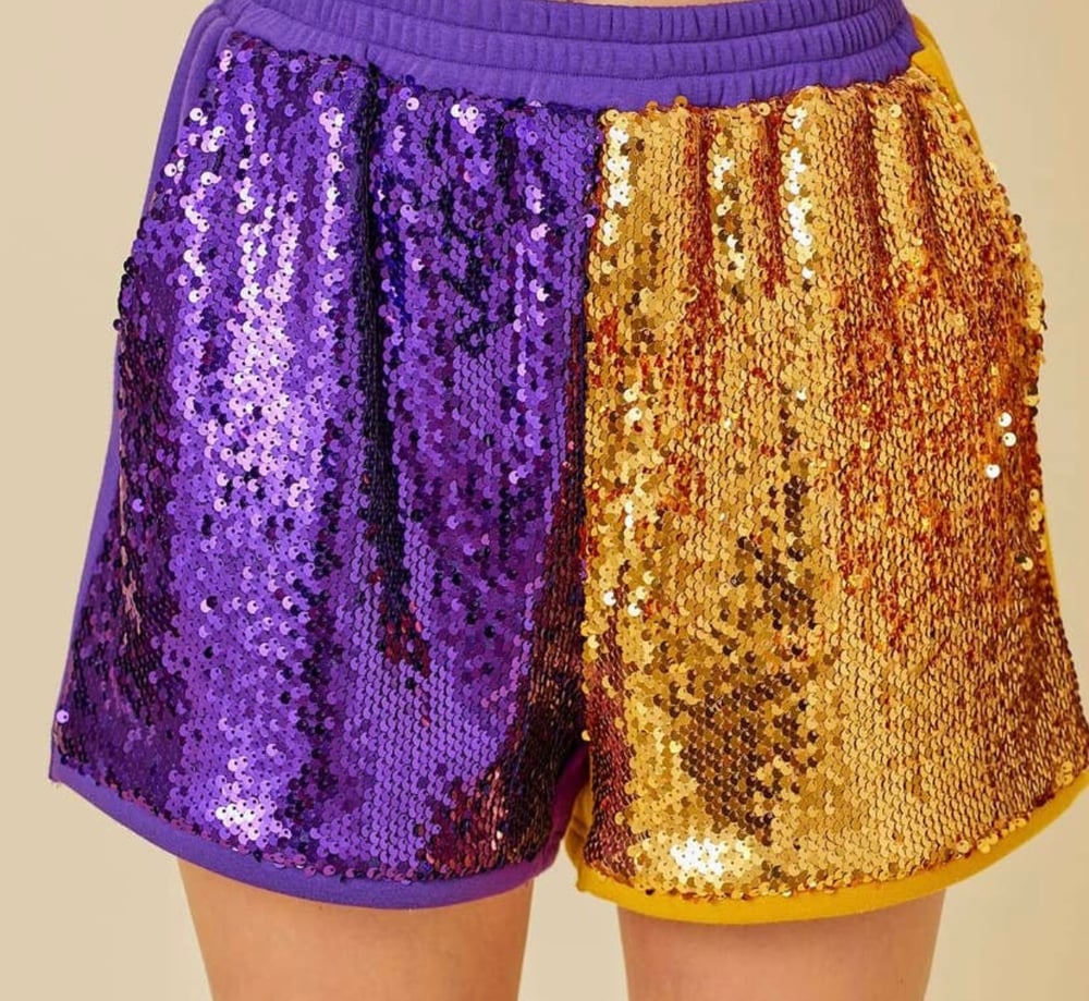 Gold 2024 sequin shorts