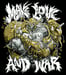 Image of Make Love and War T-Shirt (black)