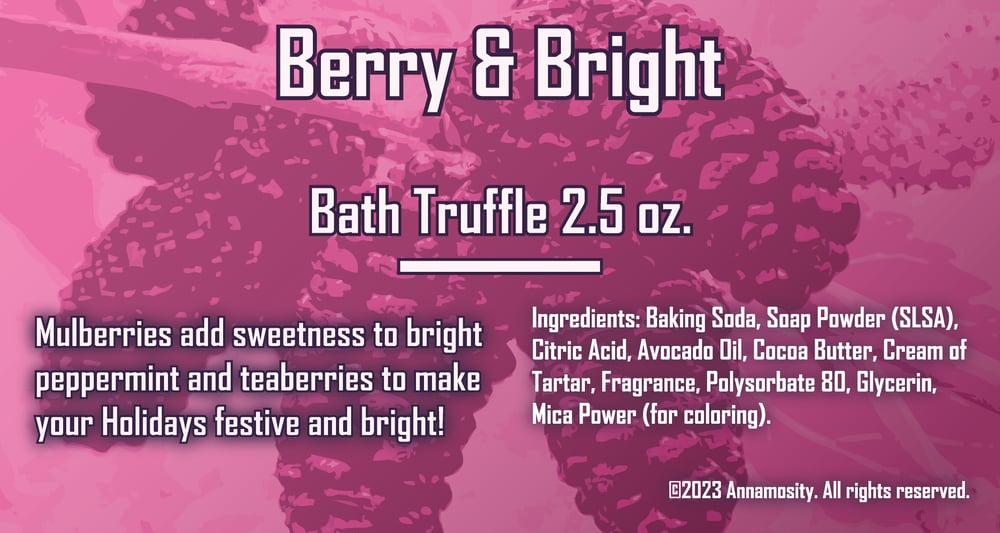 Image of Berry & Bright - Bath Truffle