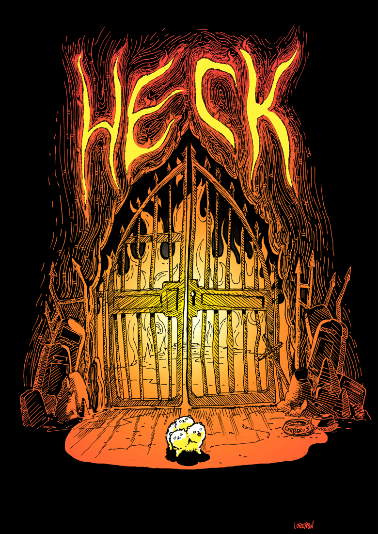 Image of HECK- Teacup Cerberus Shirt