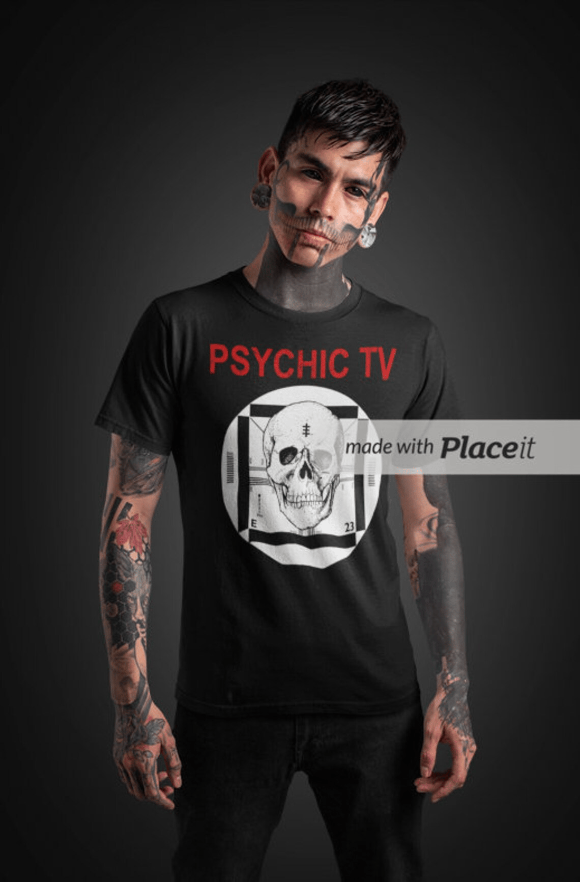 Psychic TV Skull T-Shirt | Terra Occulta Psychic TV Skull T-Shirt | Terra Occulta