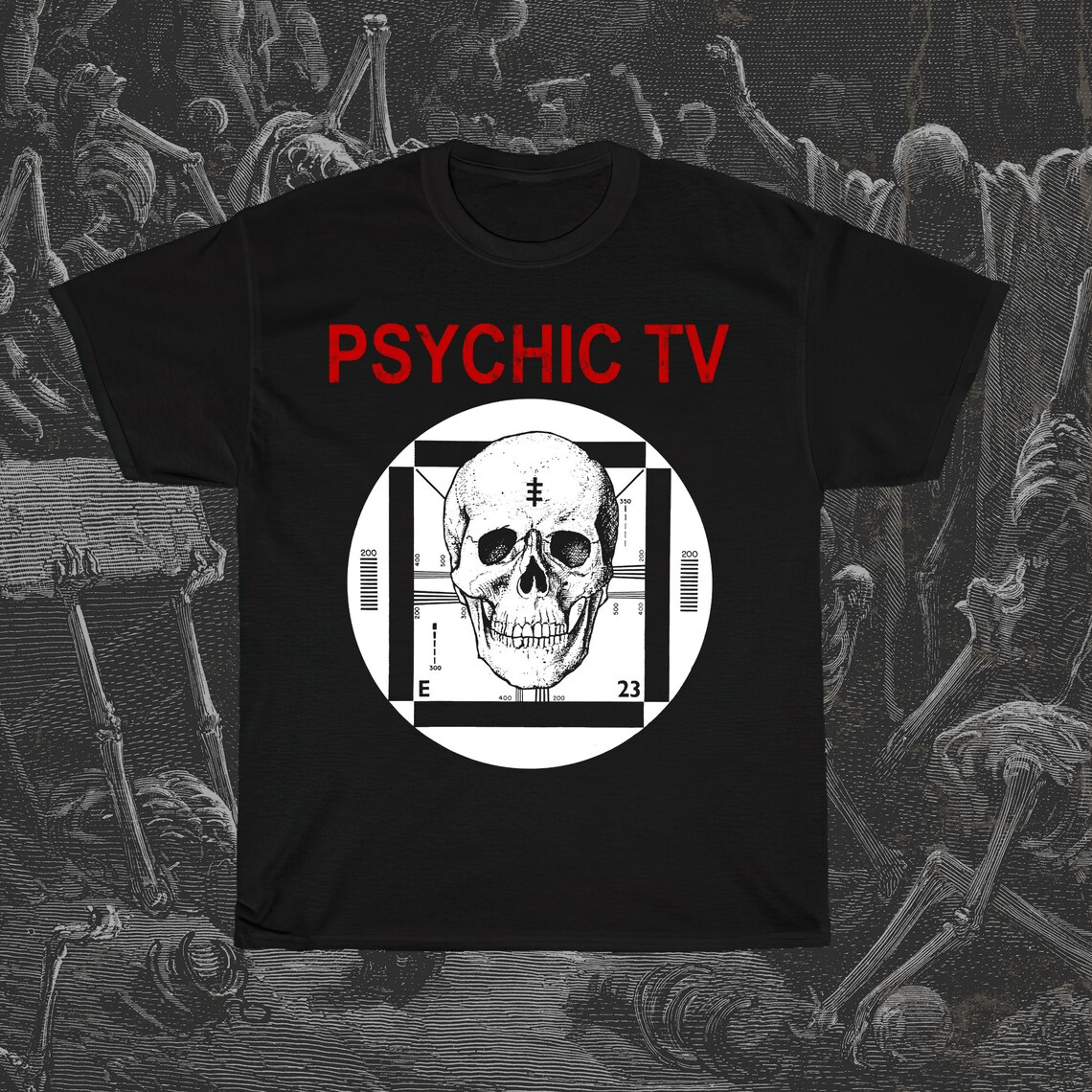Psychic TV Skull T-Shirt | Terra Occulta Psychic TV Skull T-Shirt | Terra Occulta