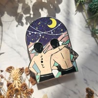 Image 3 of Jikook stay with u day and night Hard Enamel Pin"instock