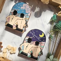 Image 5 of Jikook stay with u day and night Hard Enamel Pin"instock