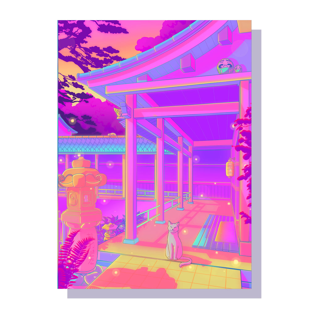 Image of Welcoming Dawn- A4 HOLOGRAPHIC PRINT