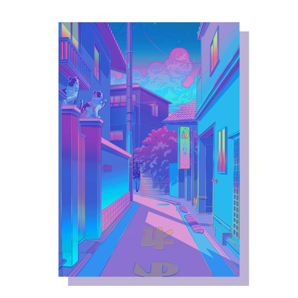 Image of NekoDori - A4 HOLOGRAPHIC PRINT