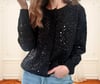 Gilet noir sequins [Kim]