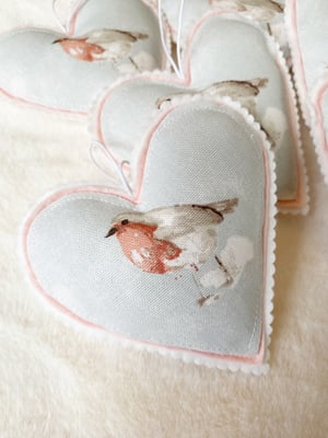 Image of Fabric Robin Heart