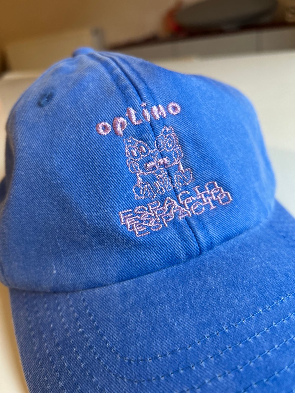 Optimo Espacio Embroidered Light Denim Doggies Cap