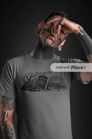 Image of Here Lies All The Fucks I Giveth T-Shirt