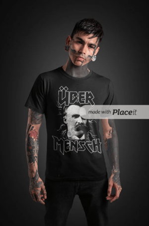 Image of Friedrich Nietzsche Übermensch T-Shirt