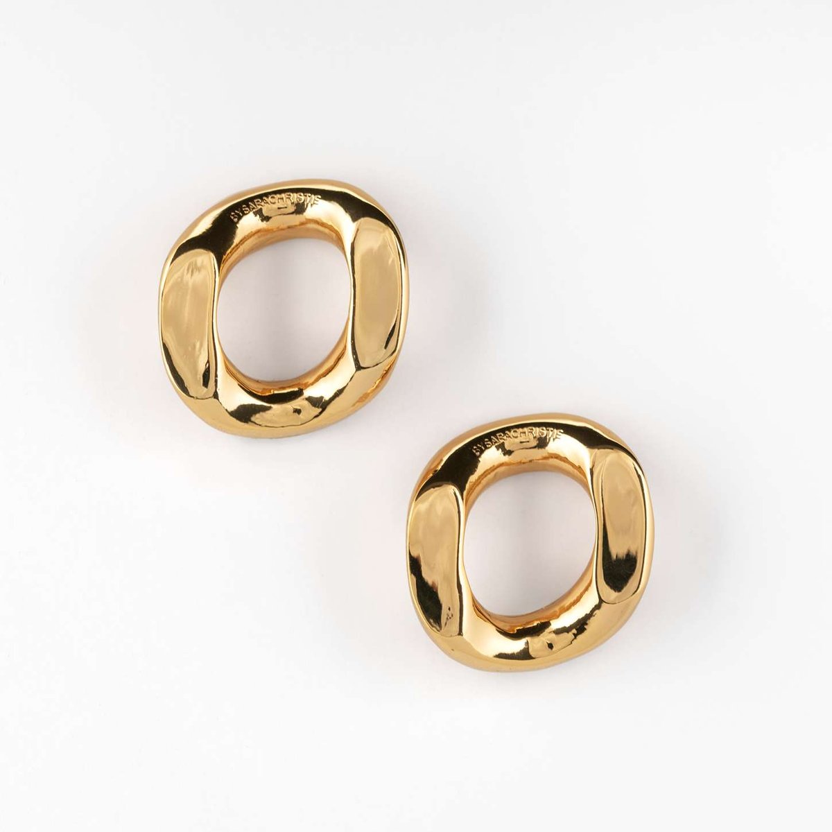 Image of The Boss Link Earring - Gold / Silver