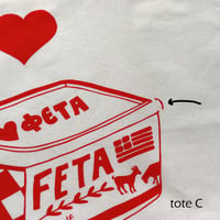 Image 4 of Love Feta Tote - Seconds