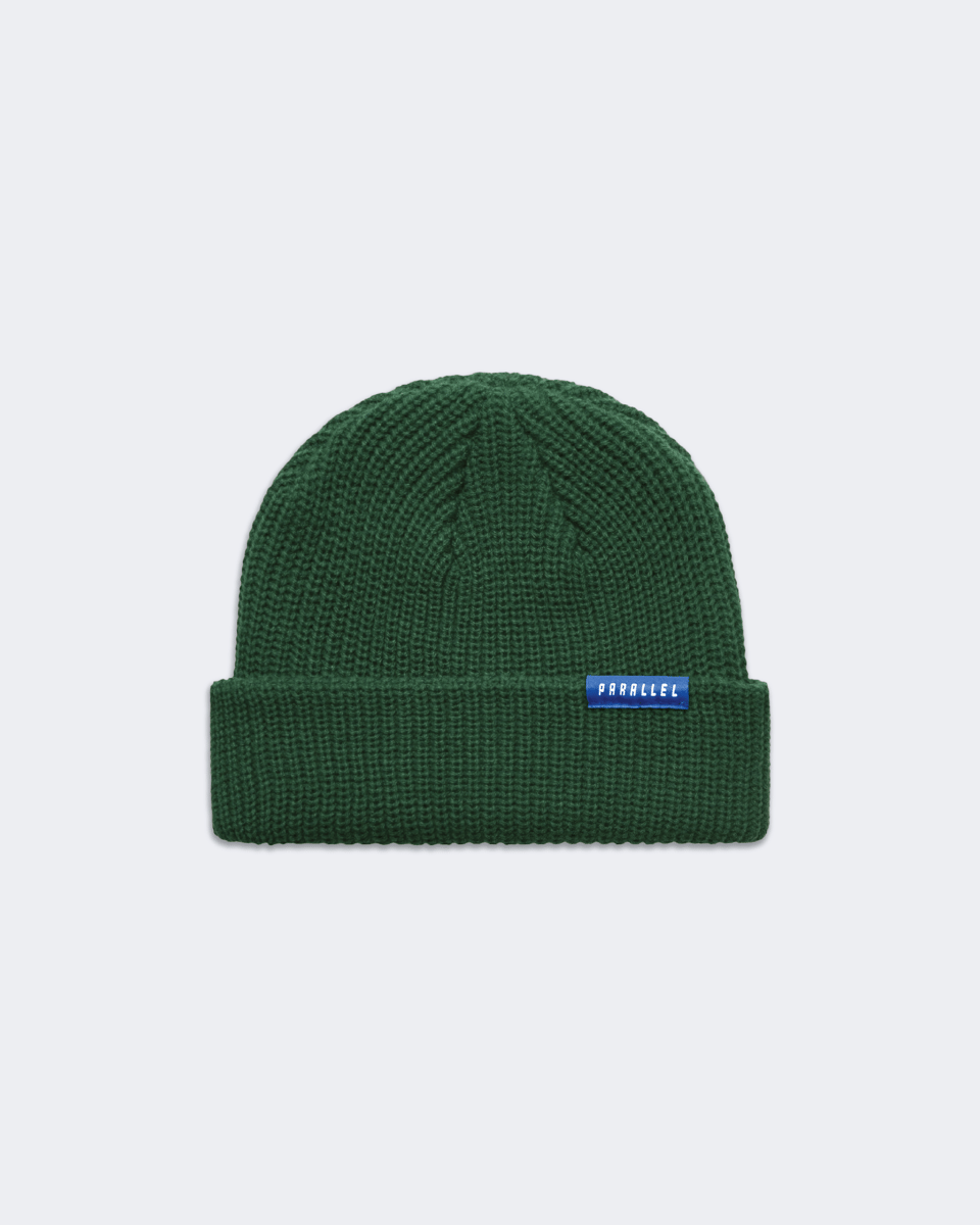 BEANIE // GREEN <p><del>$30.00</del> | PARALLEL BEANIE // GREEN <p><del>$30.00</del> | PARALLEL