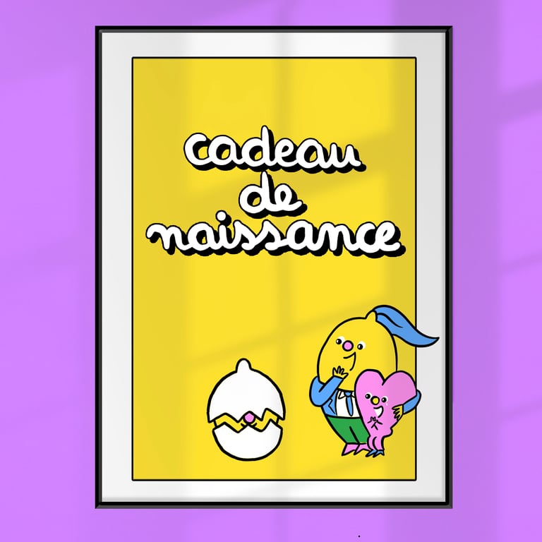 Portrait de naissance illustré