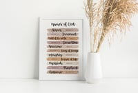 Names of God Scripture Verse Print