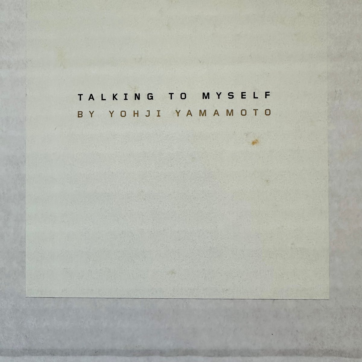 (MODEST) BOOKS — (Yohji Yamamoto) (Talking to myself) (MODEST) BOOKS — (Yohji Yamamoto) (Talking to myself)