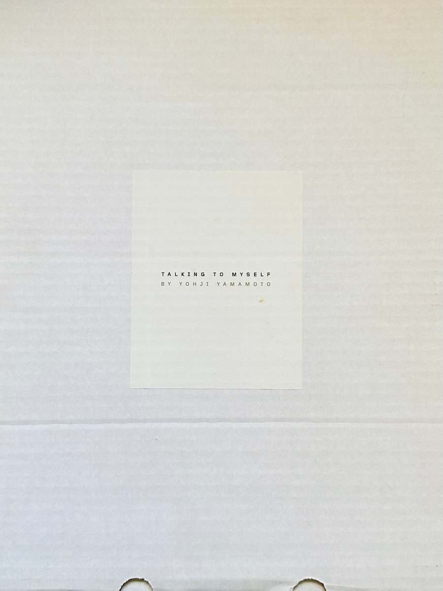 アート・デザイン・音楽 TALKING TO MYSELF BY YOHJI YAMAMOTO YOHJI アート・デザイン・音楽 TALKING TO MYSELF BY YOHJI YAMAMOTO YOHJI