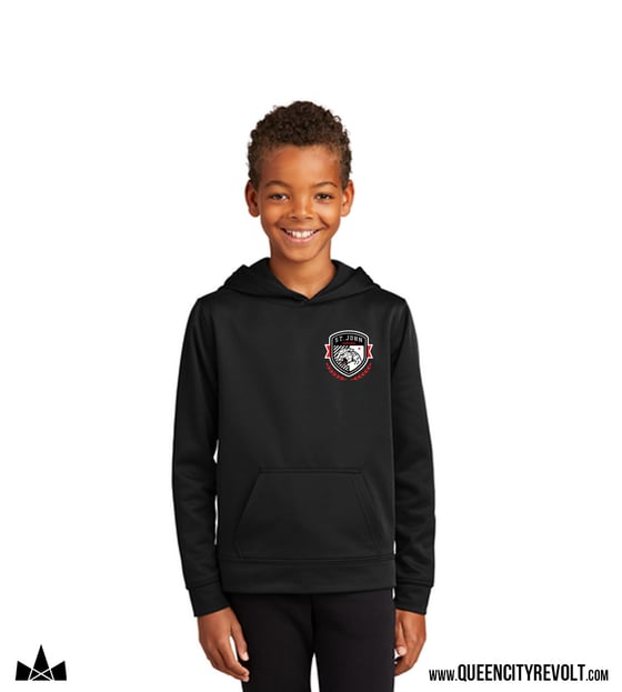 Image of St. Johns Youth Performance Hoodie, Black