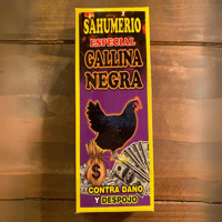 Sahumerio especial Gallina negra