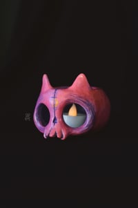 Image 2 of Pink Cat Skull 