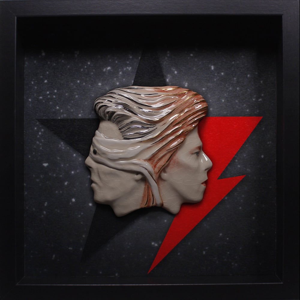 David Bowie - Blind Prophet/Ziggy Framed Sculpture