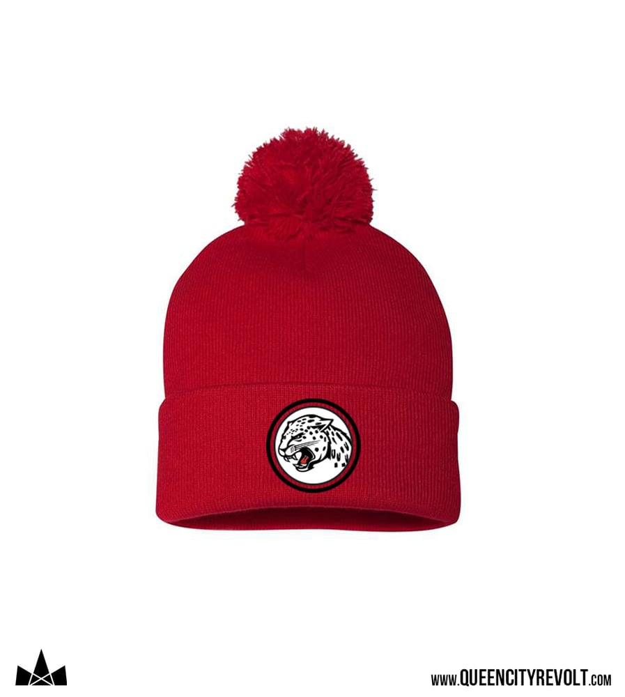 Image of St. Johns Pom Beanie, Red
