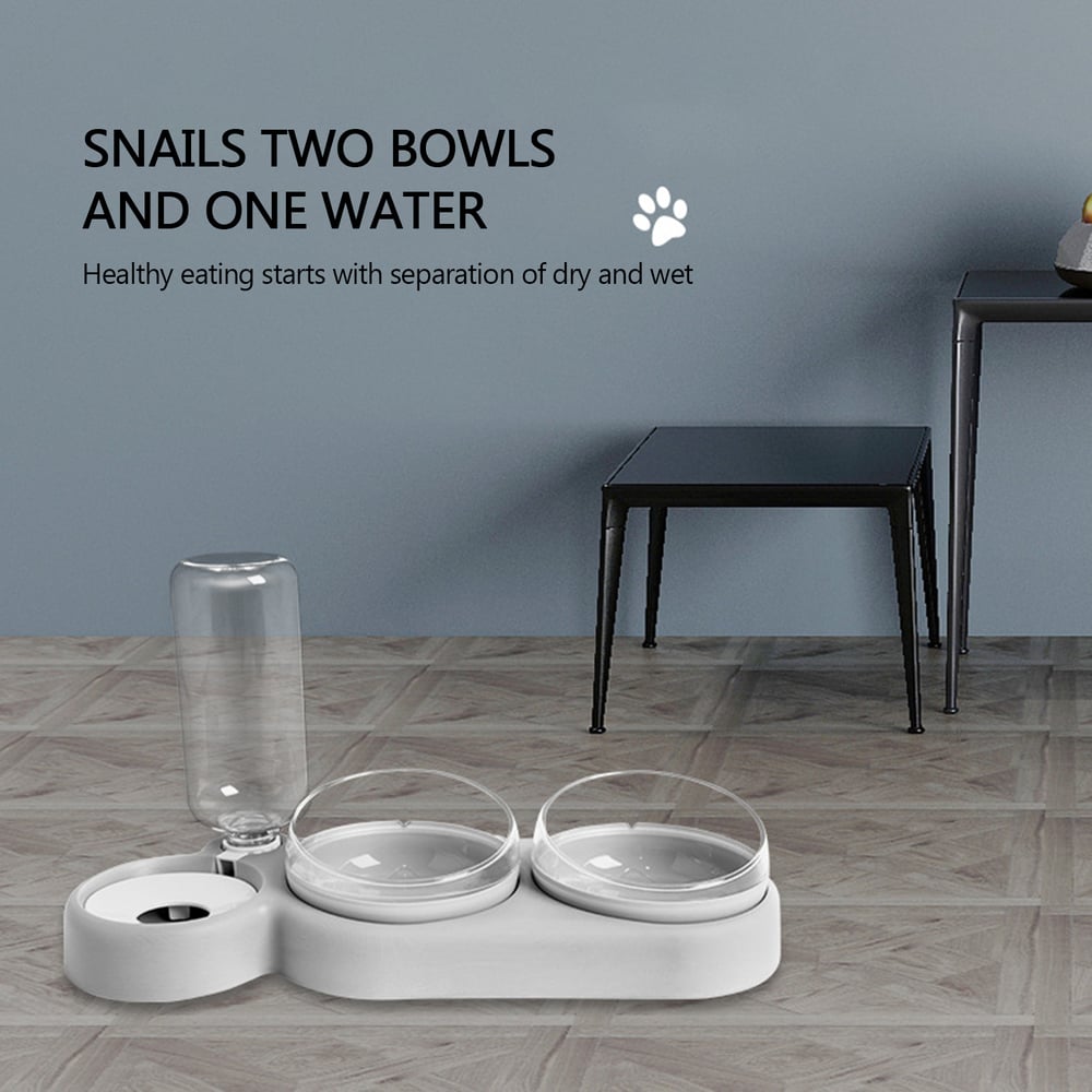DuoServe Automatic Pet Feeder with Multi-Functional Double Bowl