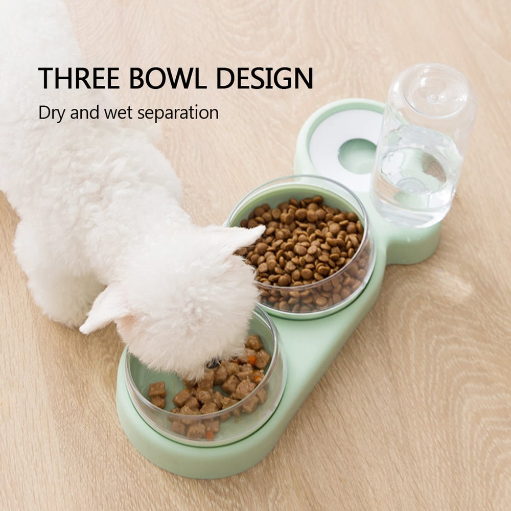 DuoServe Automatic Pet Feeder with Multi-Functional Double Bowl