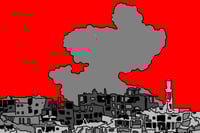Red Sky over Bombed City, 2023